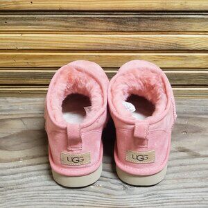 UGG Classic Ultra Mini Boots Pink Blossom Suede Women's Sz 8